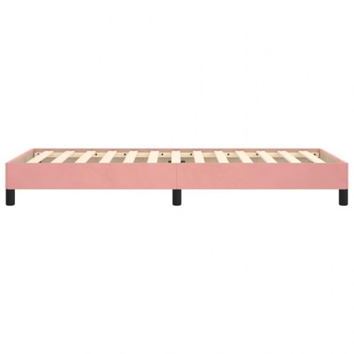 Sengeramme i fløjl - 80 × 200 cm, lyserød