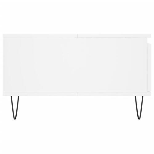 Sofabord 90x60x35 cm konstrueret træ hvid