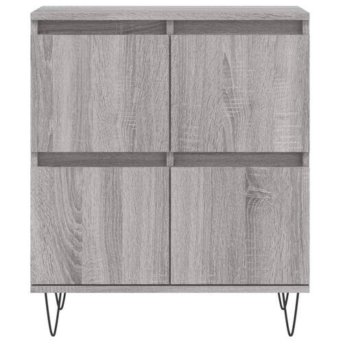 Skænk 60x35x70 cm konstrueret træ grå sonoma-eg