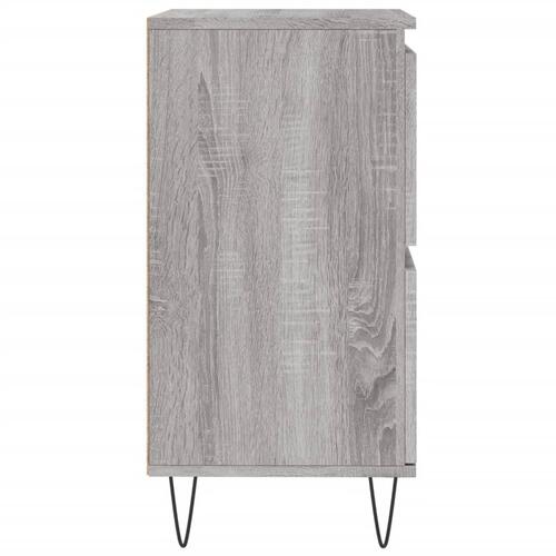 Skænk 60x35x70 cm konstrueret træ grå sonoma-eg