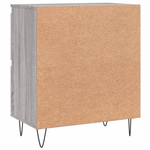 Skænk 60x35x70 cm konstrueret træ grå sonoma-eg