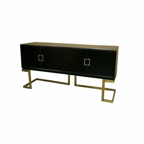 Skænk Sort Metal Poppel (180 x 50 x 90 cm)