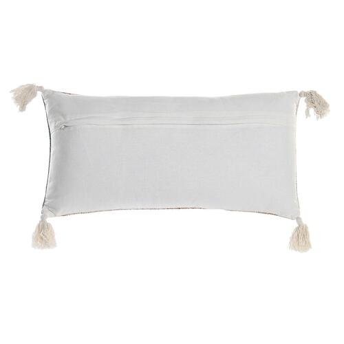 Pude 60 x 10 x 30 cm Beige Blå Araber Frynse