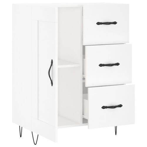 Skænk 69,5x34x90 cm konstrueret træ hvid