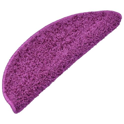 15 stk. trappemåtter 65x21x4 cm violet