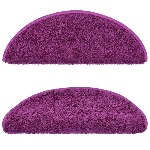 15 stk. trappemåtter 65x21x4 cm violet