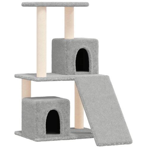 Kradsetræ med sisalstolper 82 cm lysegrå
