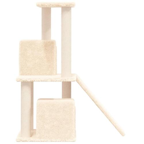 Kradsetræ med sisalkradsestolper 82 cm cremefarvet