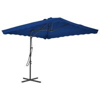 Parasol med stålstang 250x250x230 cm blå