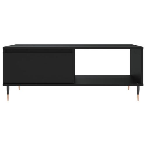 Sofabord 90x60x35 cm konstrueret træ sort