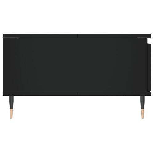 Sofabord 90x60x35 cm konstrueret træ sort