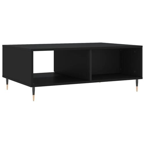 Sofabord 90x60x35 cm konstrueret træ sort