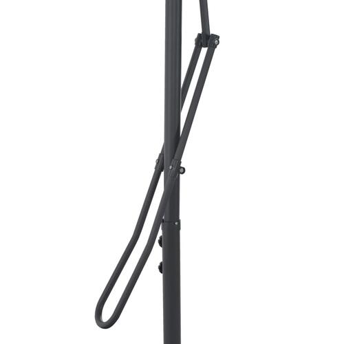 Parasol med stålstang 300x230 cm terrakottafarvet