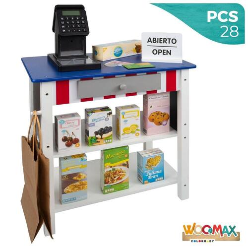 Legetøjssupermarked Woomax 28 Dele 48 x 70 x 30 cm