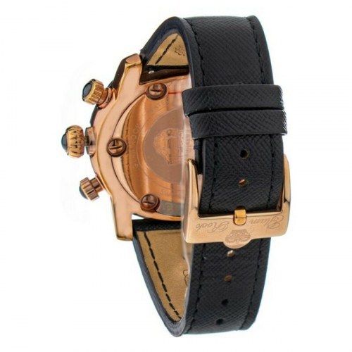 Glam Rock dameur gr10143 - sort læder, gylden urkasse (Ø 46 mm)