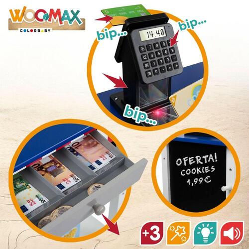 Legetøjssupermarked Woomax 28 Dele 48 x 70 x 30 cm