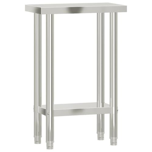 Arbejdsbord til køkken 55x30x85 cm rustfrit stål