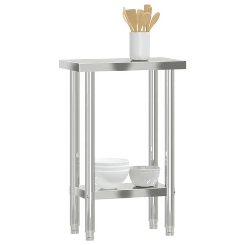 Arbejdsbord til køkken 55x30x85 cm rustfrit stål