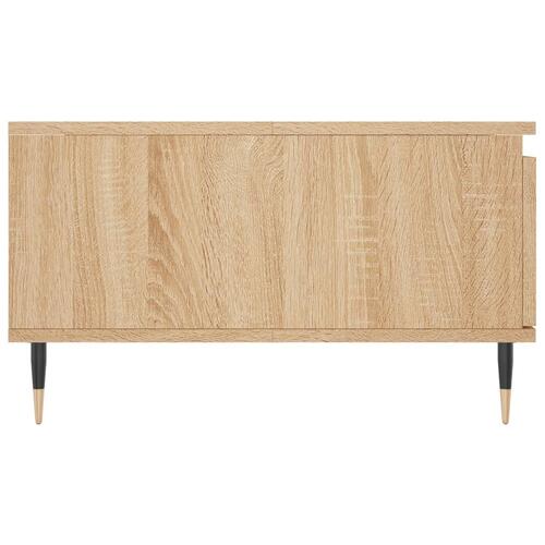 Sofabord 90x60x35 cm konstrueret træ sonoma-eg