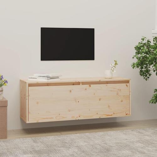 Vægskab 100x30x35 cm massivt fyrretræ