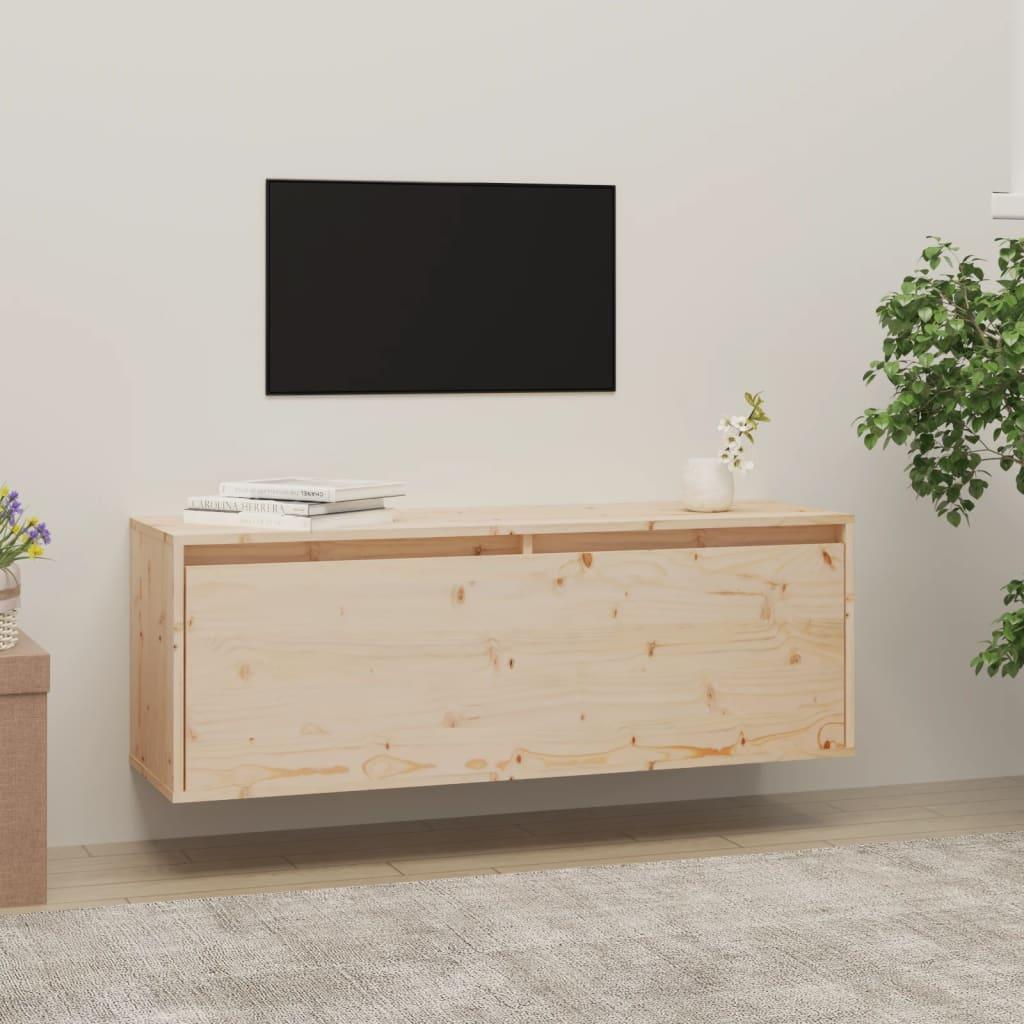 Vægskab 100x30x35 cm massivt fyrretræ