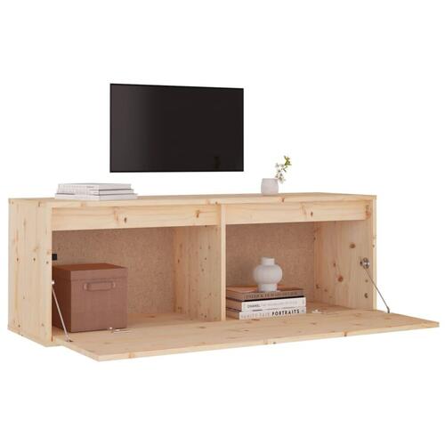 Vægskab 100x30x35 cm massivt fyrretræ