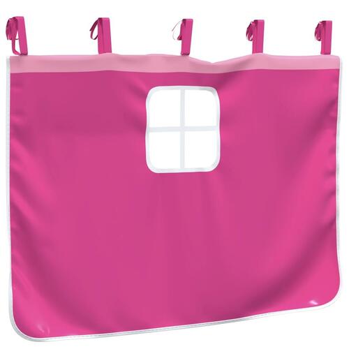 Gardiner til højseng polyester pink