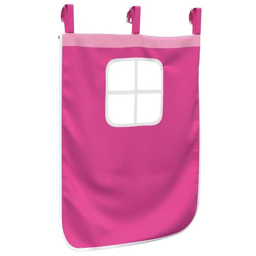 Gardiner til højseng polyester pink