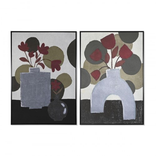Vægkunst lærred - vasemotiv, 83 × 4,5 × 122,5 cm
