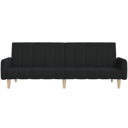 2-personers sovesofa stof sort