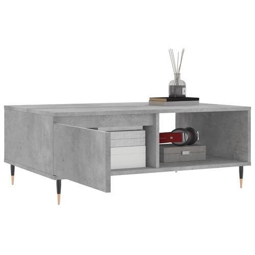 Sofabord 90x60x35 cm konstrueret træ betongrå