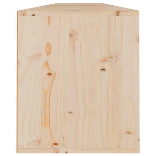 Vægskabe 2 stk. 100x30x35 cm massivt fyrretræ