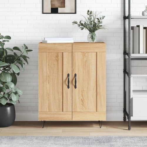 Skænk 69,5 × 34 × 90 cm i konstrueret træ - sonoma-eg