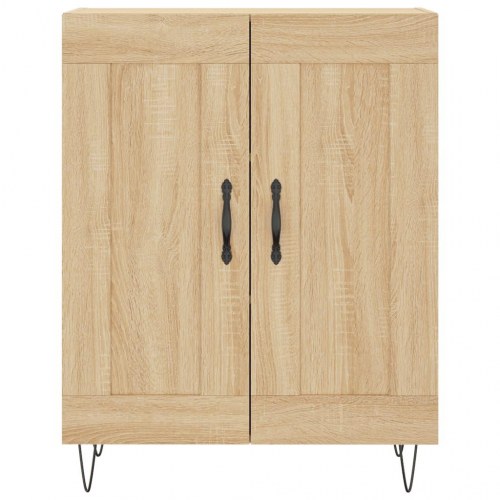 Skænk 69,5 × 34 × 90 cm i konstrueret træ - sonoma-eg