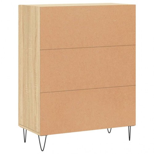 Skænk 69,5 × 34 × 90 cm i konstrueret træ - sonoma-eg