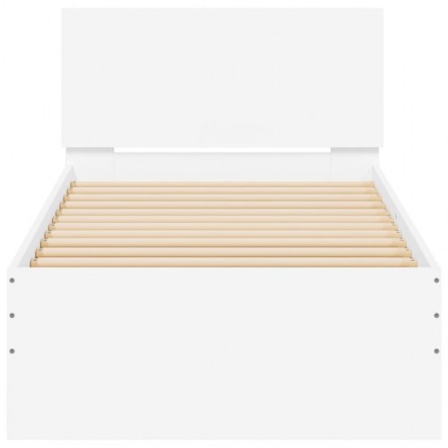 Sengeramme med sengegavl 75 x 190 cm - hvid
