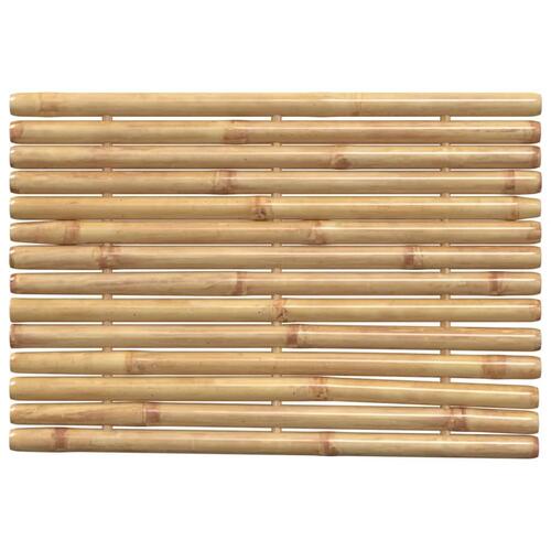 Bademåtter 2 stk. 70x50 cm bambus