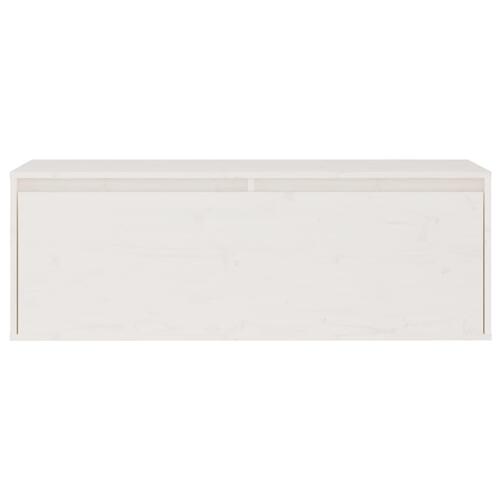 Vægskab 100x30x35 cm massivt fyrretræ hvid
