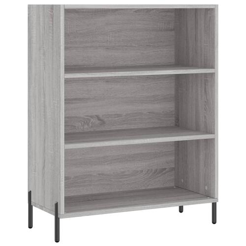 Reol 69,5x32,5x180 cm konstrueret træ grå sonoma-eg