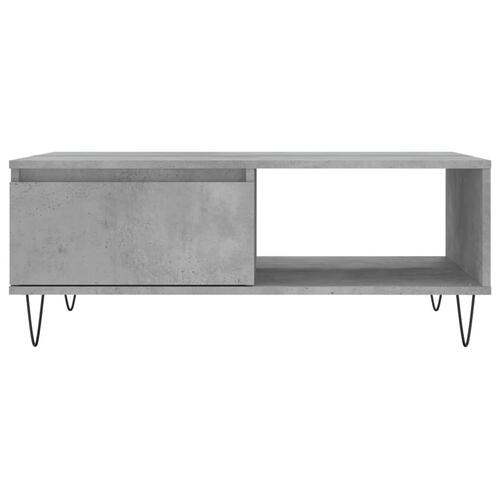 Sofabord 90x60x35 cm konstrueret træ betongrå