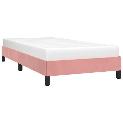 Sengeramme 100x200 cm fløjl pink
