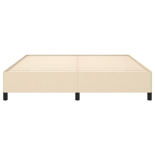 Sengeramme uden madras 180x200 cm stof cremefarvet