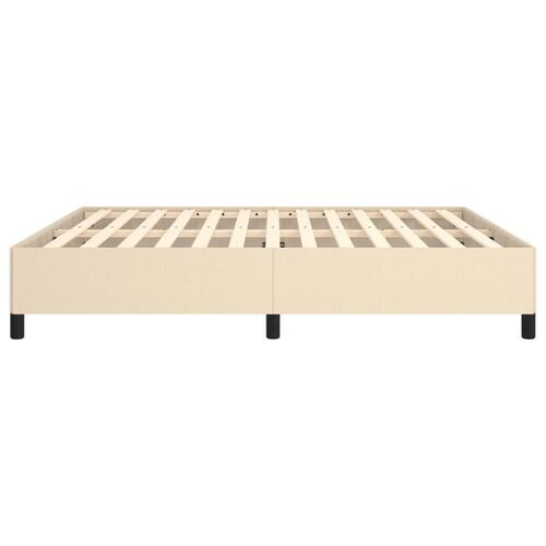 Sengeramme uden madras 180x200 cm stof cremefarvet