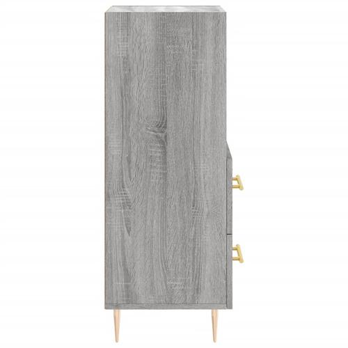 Skænk 34,5x34x90 cm konstrueret træ grå sonoma-eg