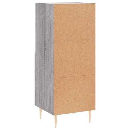 Skænk 34,5x34x90 cm konstrueret træ grå sonoma-eg
