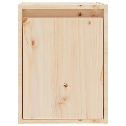 Vægskabe 2 stk. 30x30x40 cm massivt fyrretræ