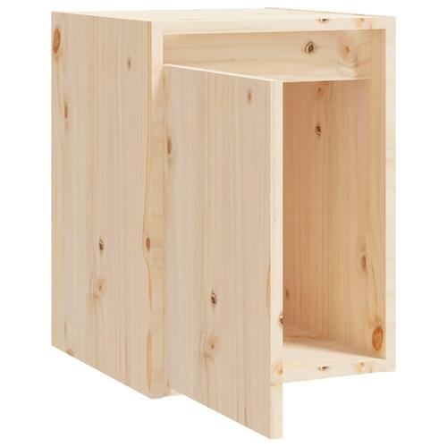 Vægskabe 2 stk. 30x30x40 cm massivt fyrretræ