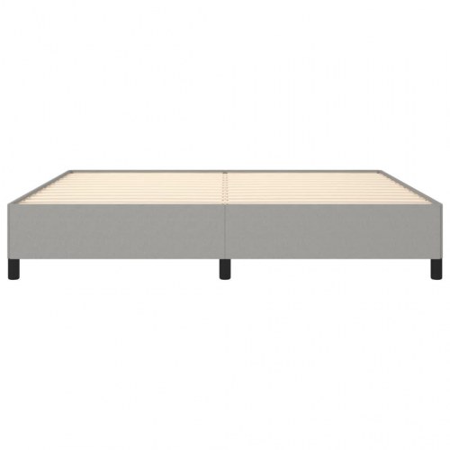 Sengeramme uden madras 200x200 cm stof lysegrå