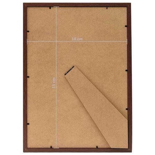 Billedrammer 5 stk. til bord 10x15 cm mørkerød