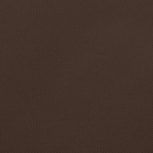 Solsejl 4,5x4,5 m firkantet oxfordstof brun